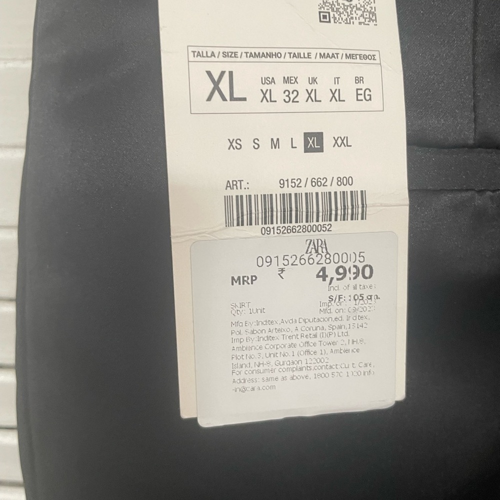 NWT Zara Classic Black Pencil Skirt - Picture 4 of 7